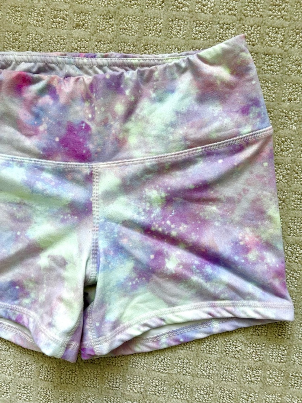FLEO Vibrant Fantasy PHR Athletic Rave Spandex Running Cycling Shorts 4 Inch- M - Picture 3 of 9
